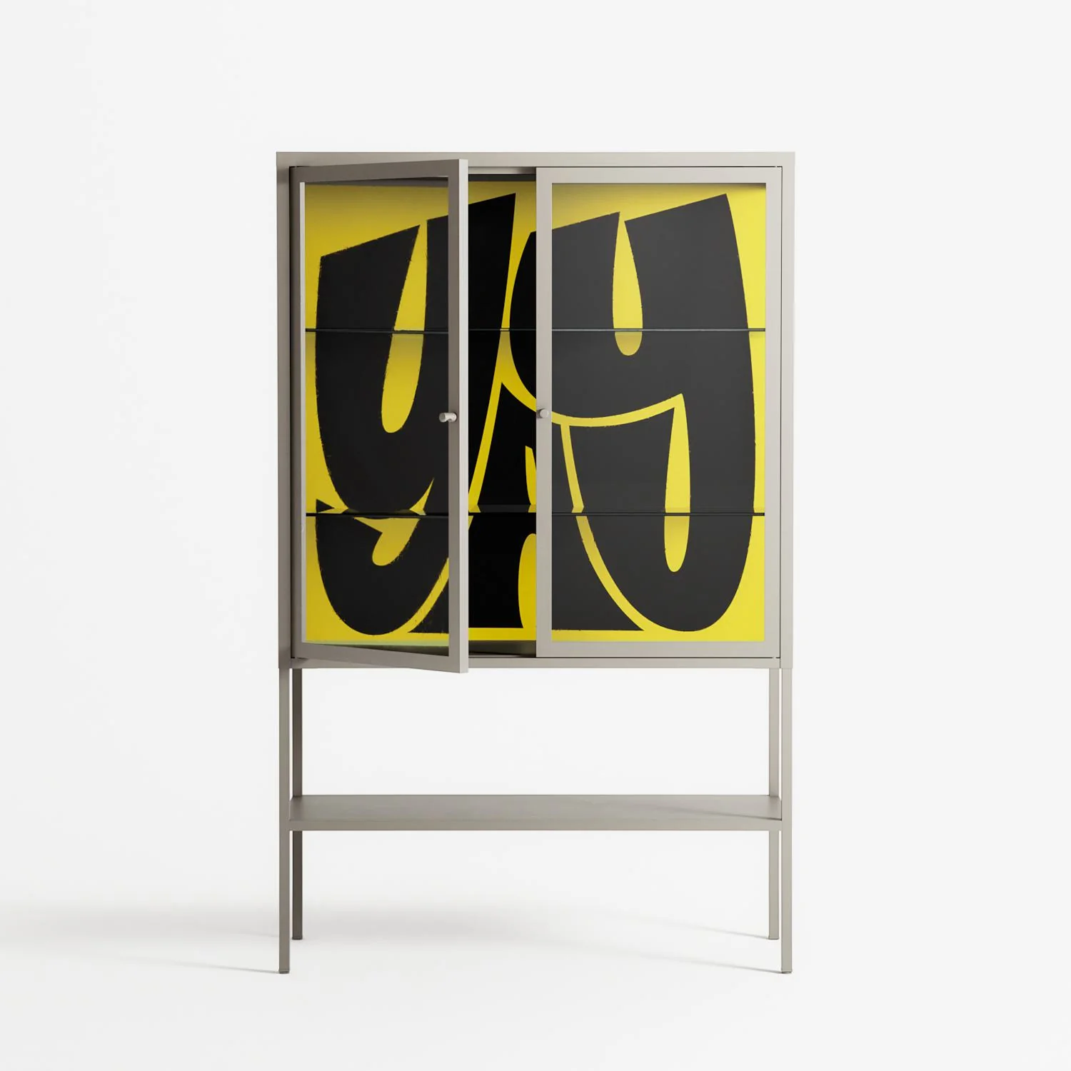 Yay - Loft Cabinet - Vratislav Pecka - Pebble - Clear glass - Image 2