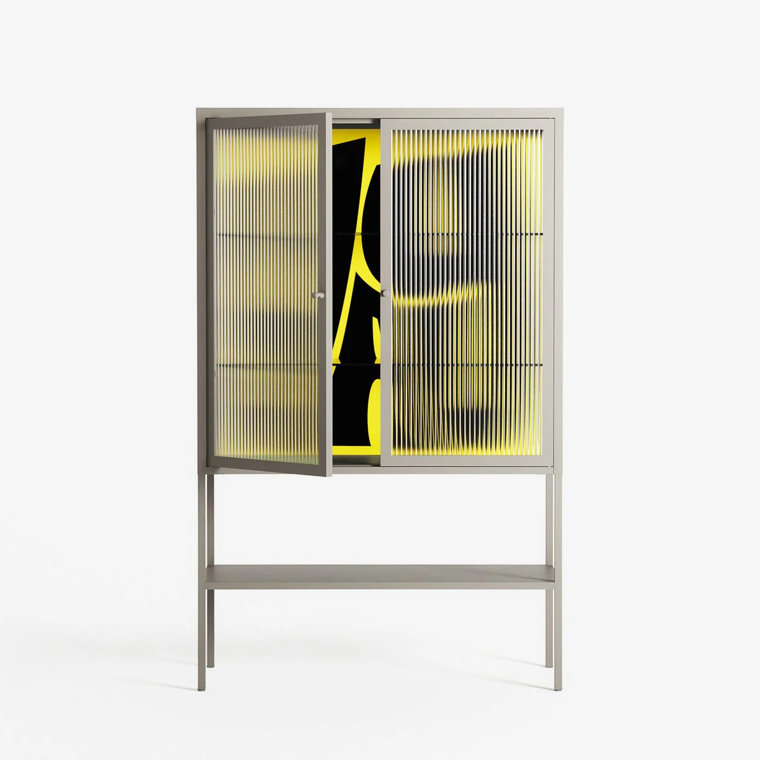 Yay - Loft Cabinet - Vratislav Pecka - Pebble - Reeded glass - Image 2