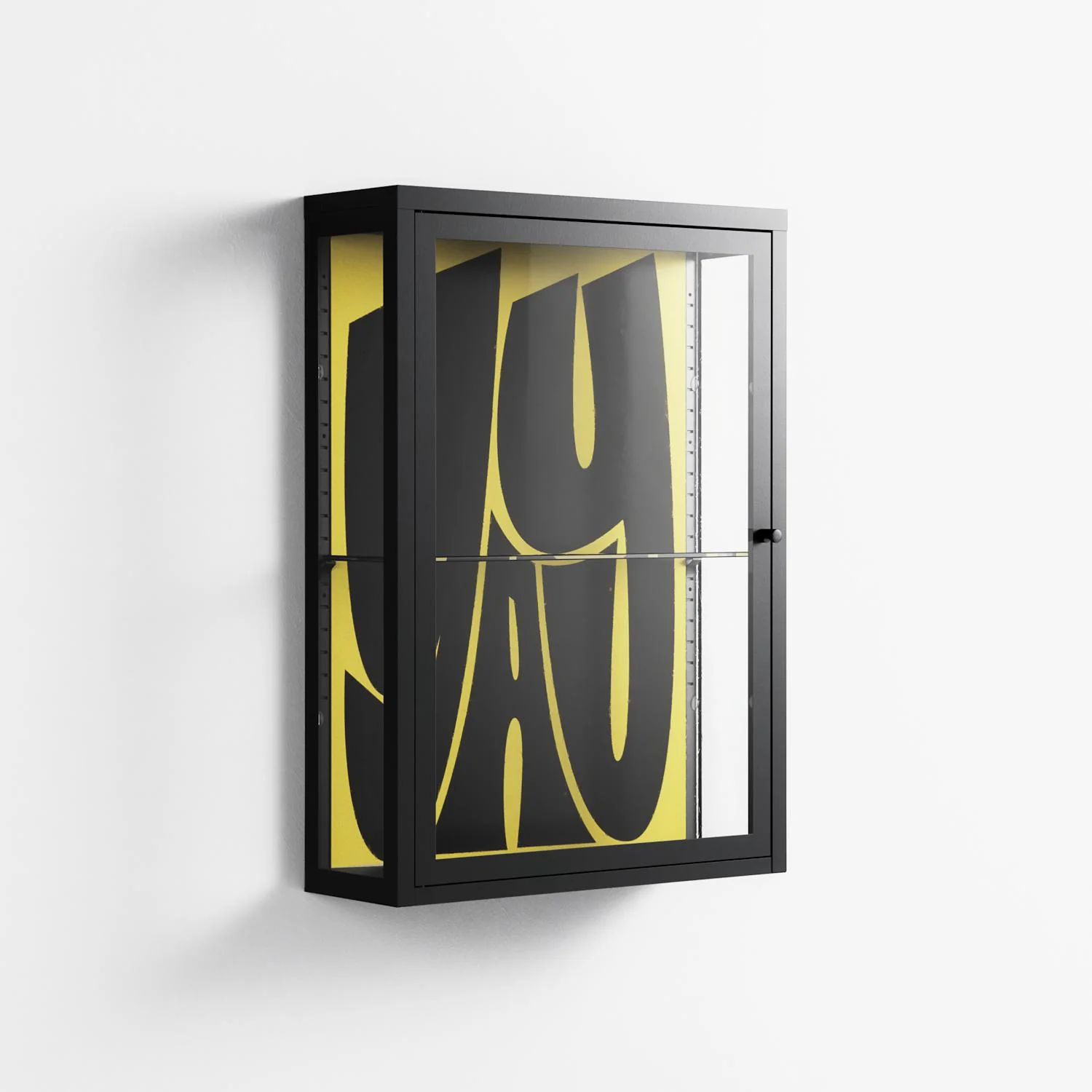 Yay - Wall Cabinet - Vratislav Pecka - Antracite - Clear glass - Image 4