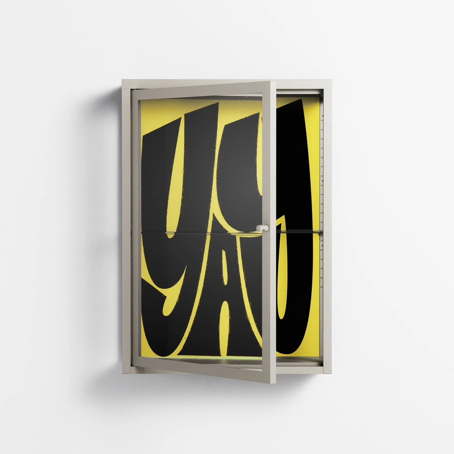 Yay - Wall Cabinet - Vratislav Pecka - Pebble - Clear glass - Image 2