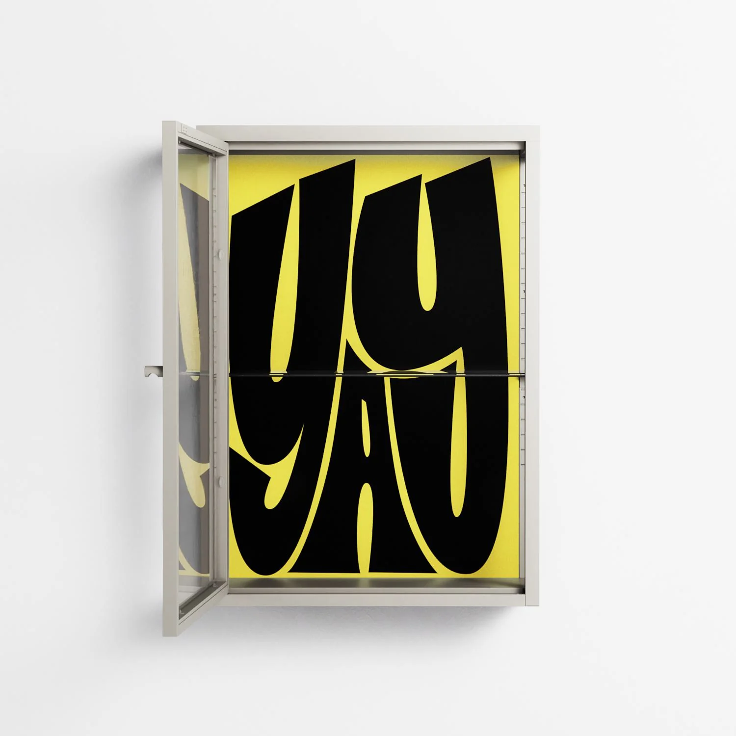 Yay - Wall Cabinet - Vratislav Pecka - Pebble - Clear glass - Image 3
