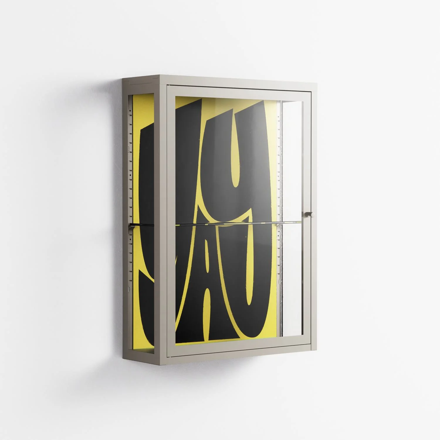 Yay - Wall Cabinet - Vratislav Pecka - Pebble - Clear glass - Image 4