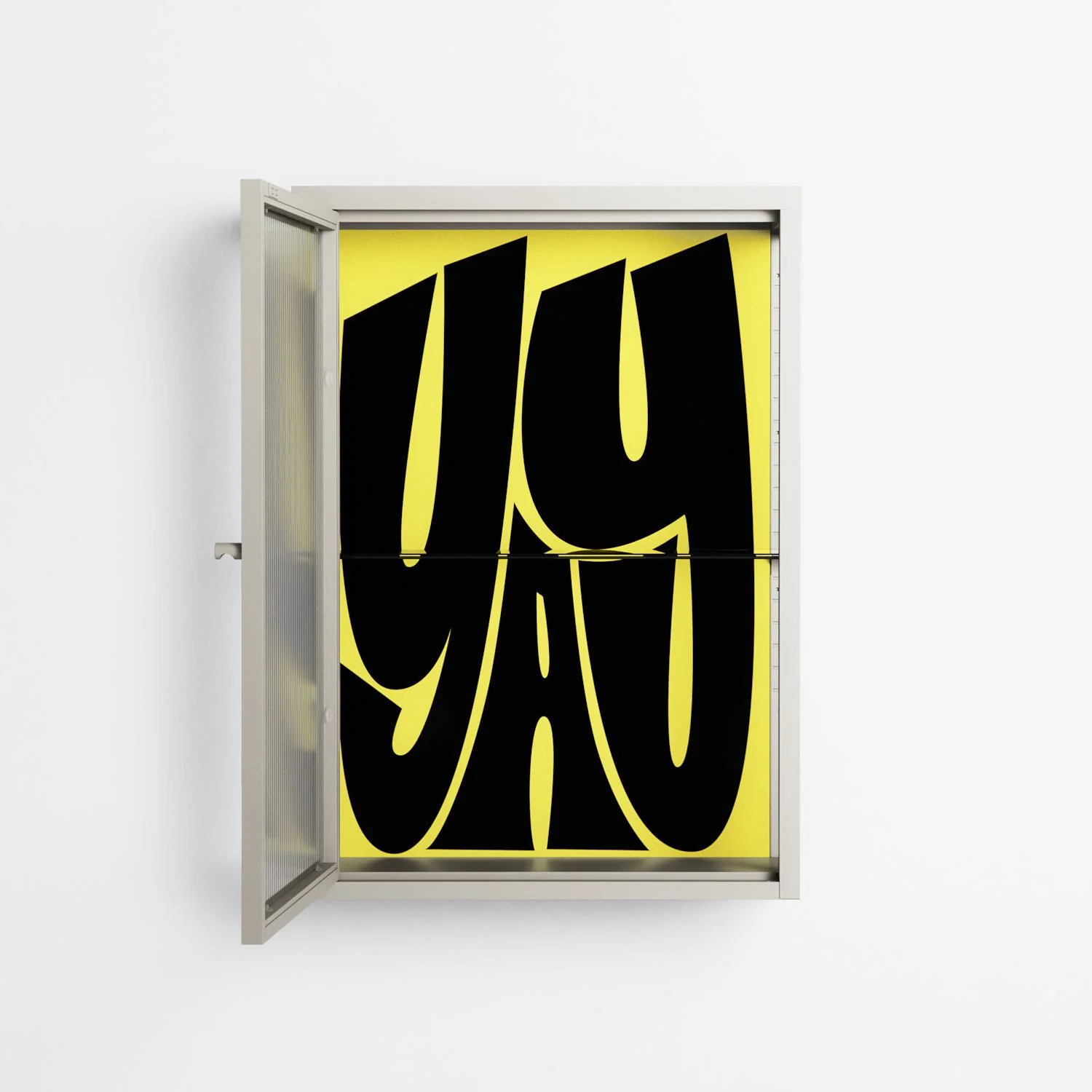 Yay - Wall Cabinet - Vratislav Pecka - Pebble - Reeded glass - Image 3