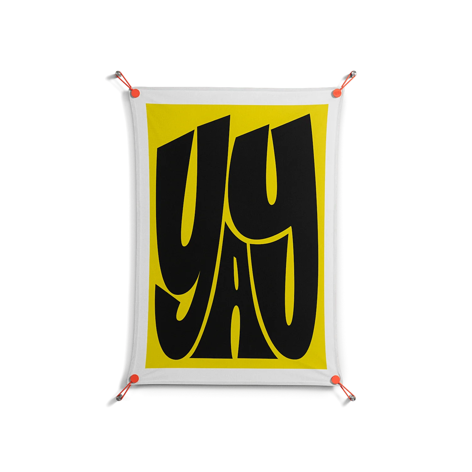 Yay - Work On Wall - Vratislav Pecka - Orange - 70 x 100 cm
