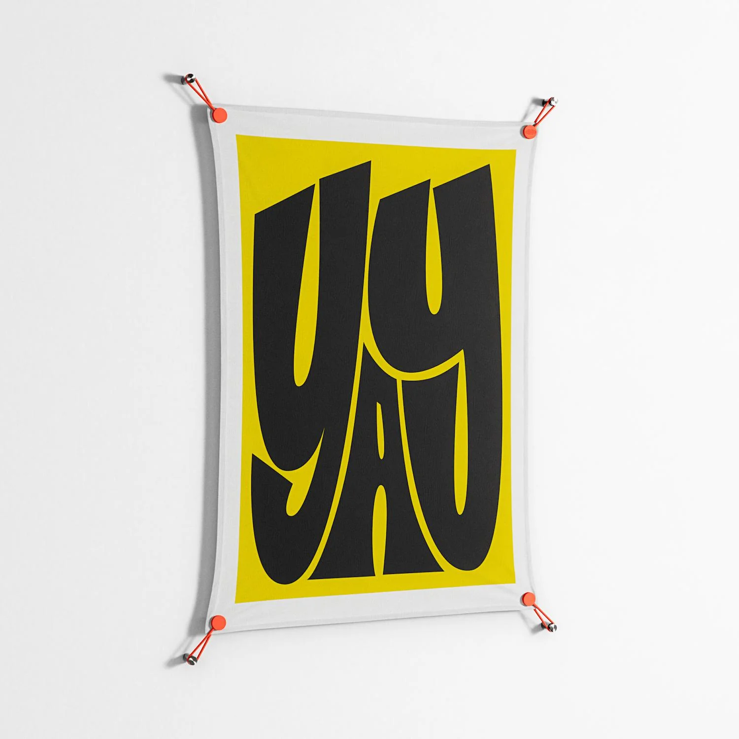 Yay - Work On Wall - Vratislav Pecka - Orange - 70 x 100 cm - Image 2