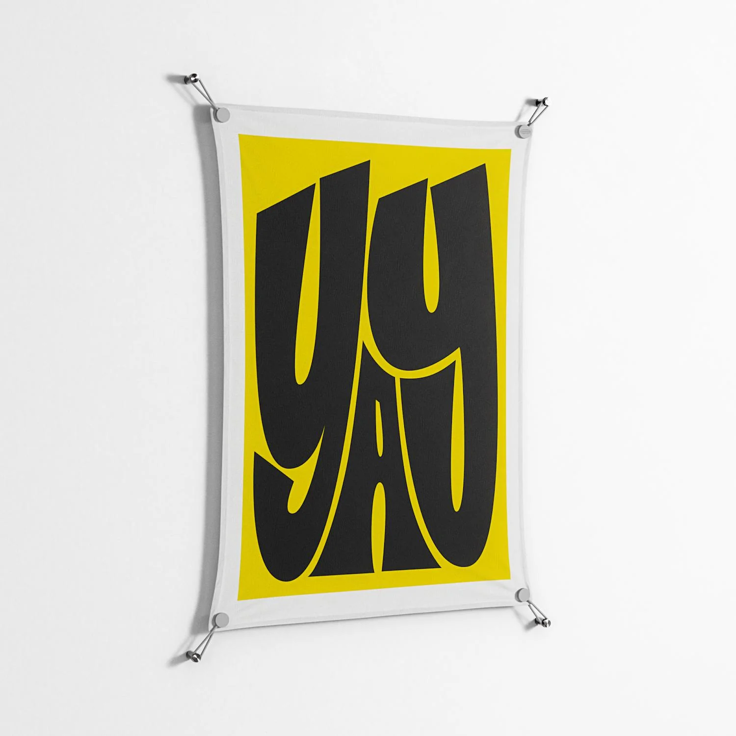 Yay - Work On Wall - Vratislav Pecka - Silver - 70 x 100 cm - Image 2