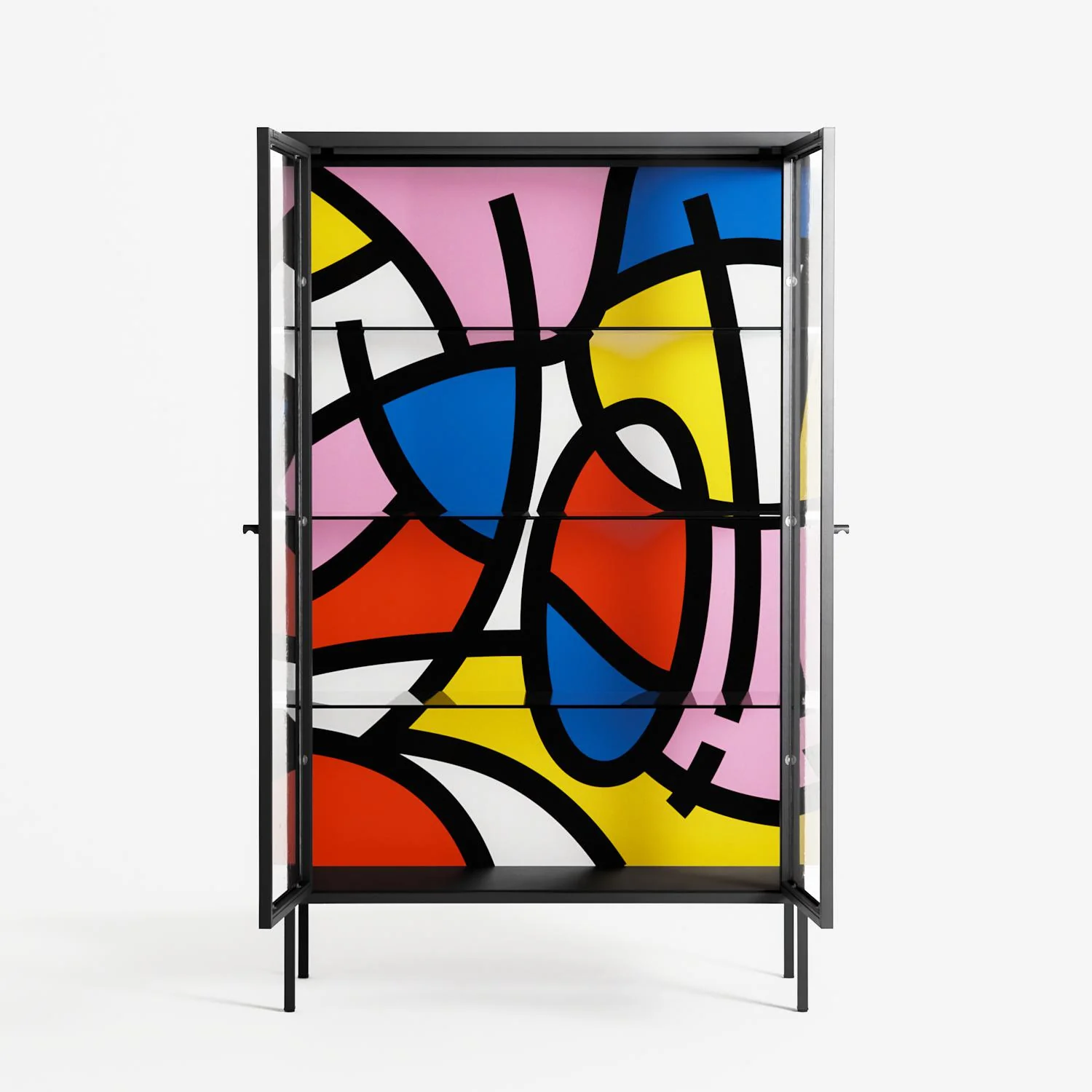 Yo - Cabinet - Vratislav Pecka - Antracite - Clear glass - Image 3