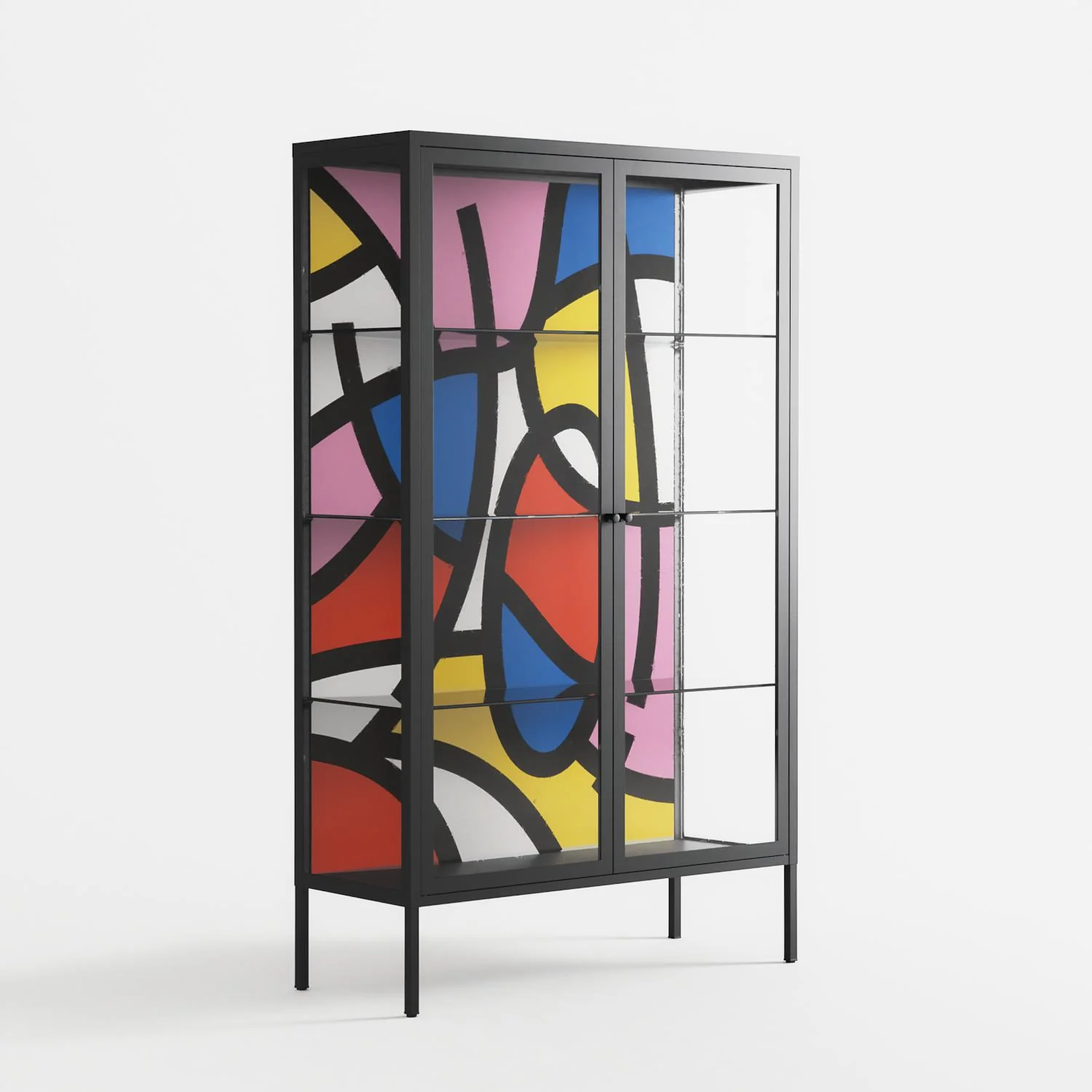 Yo - Cabinet - Vratislav Pecka - Antracite - Clear glass - Image 4