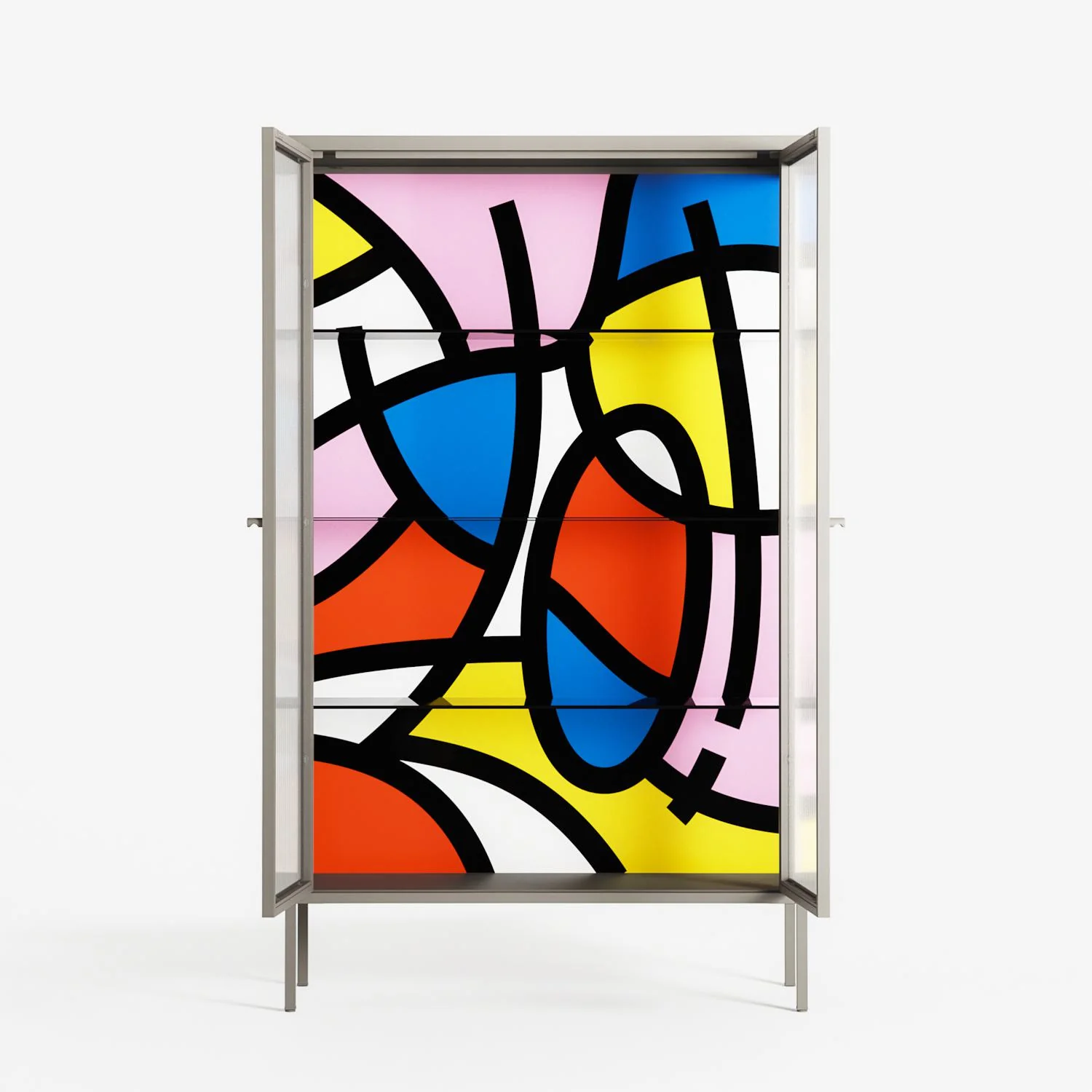 Yo - Cabinet - Vratislav Pecka - Pebble - Reeded glass - Image 3