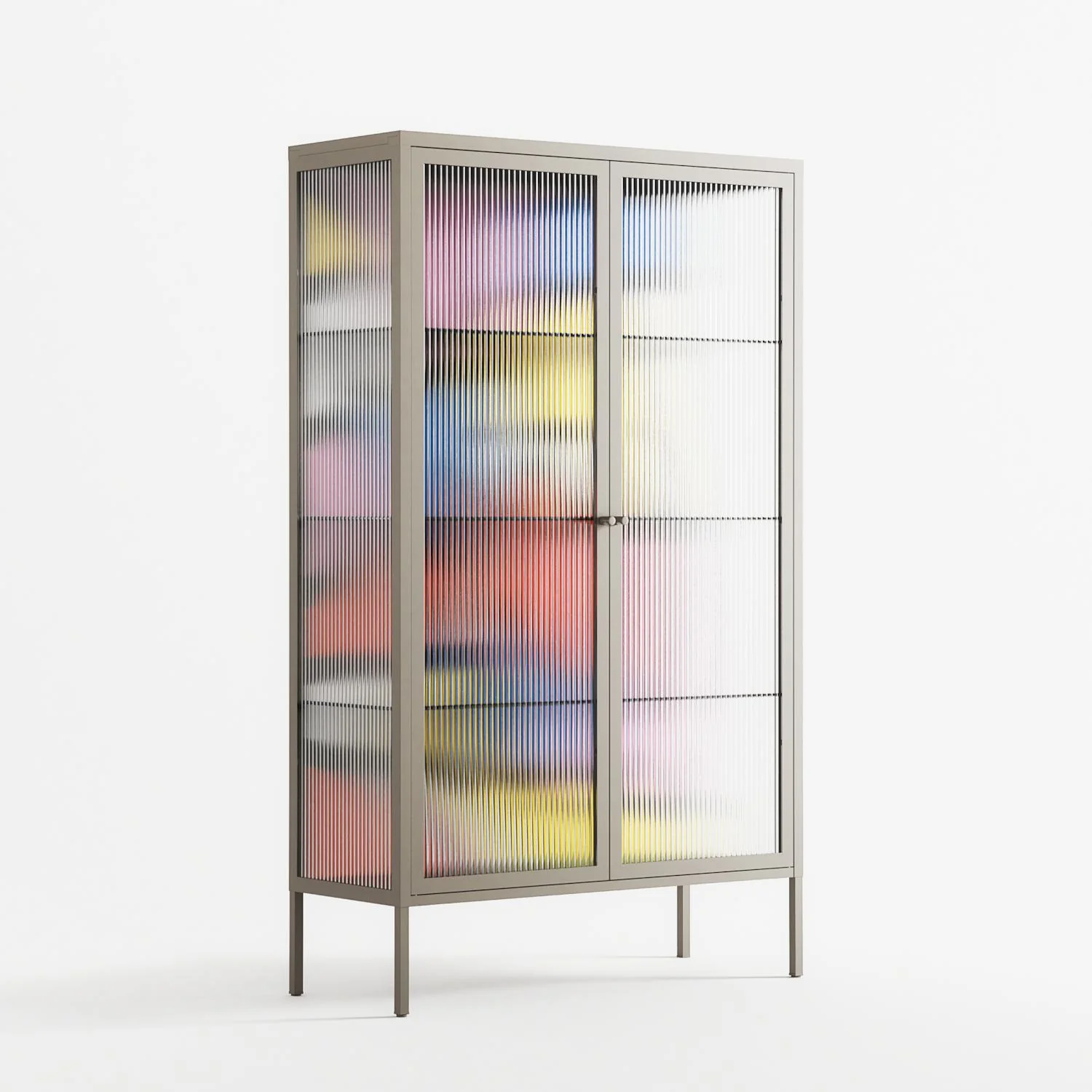 Yo - Cabinet - Vratislav Pecka - Pebble - Reeded glass - Image 4