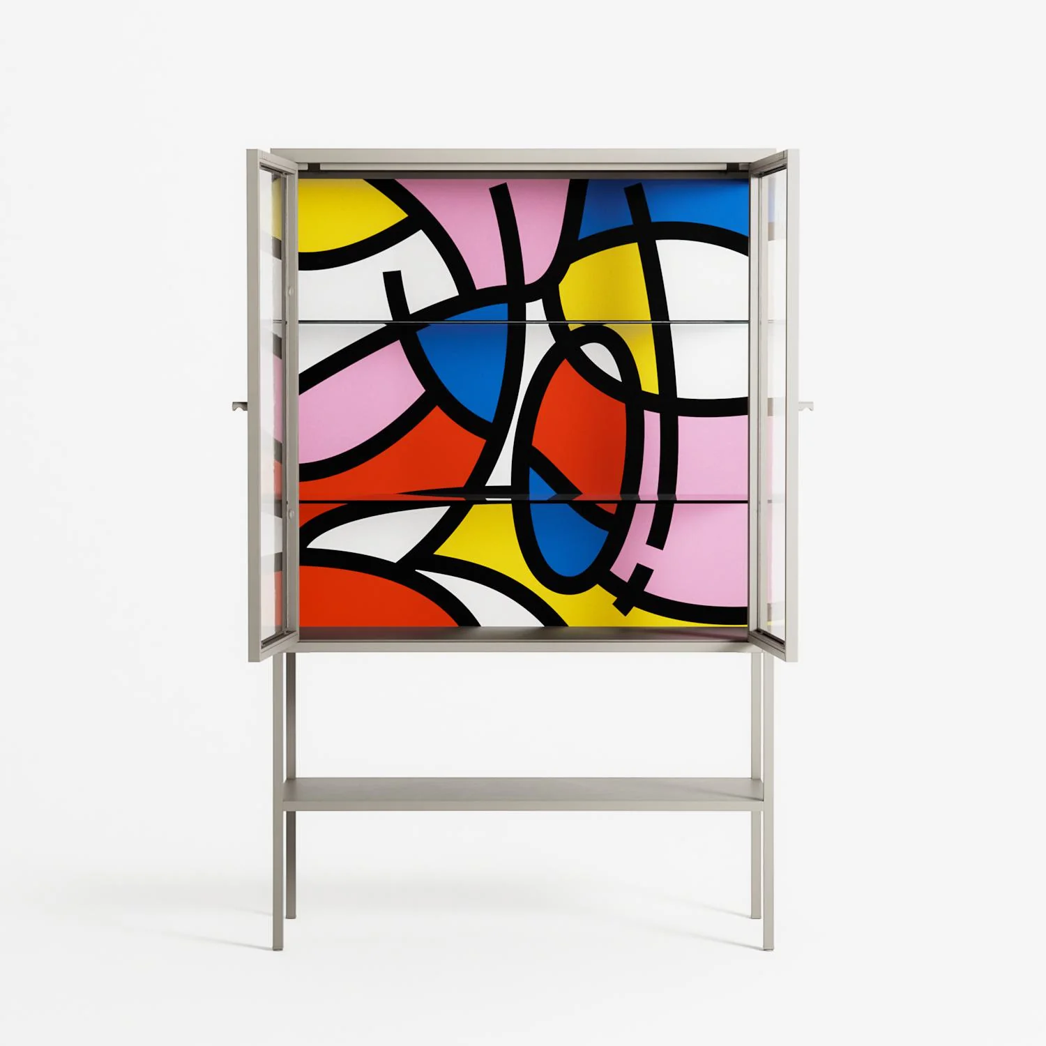 Yo - Loft Cabinet - Vratislav Pecka - Pebble - Clear glass - Image 3