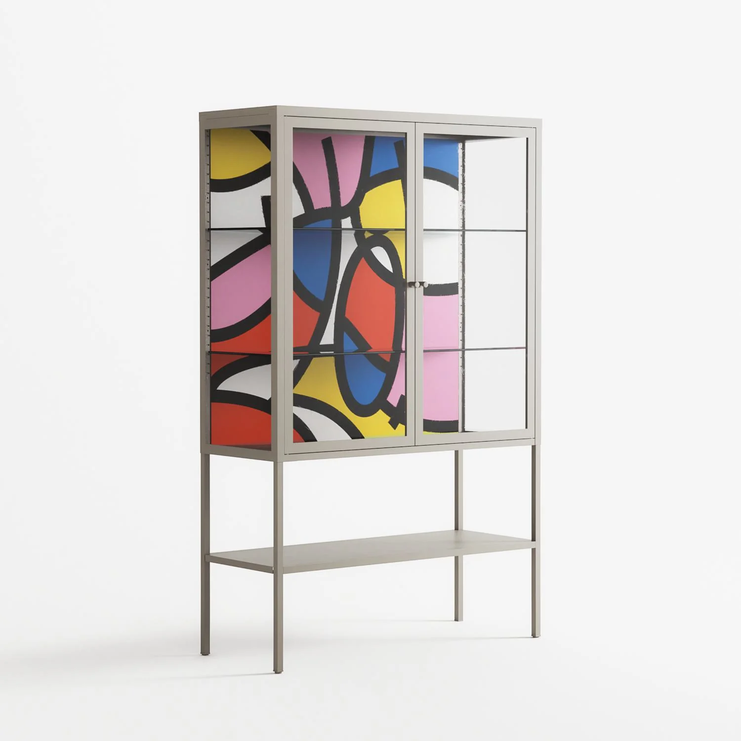 Yo - Loft Cabinet - Vratislav Pecka - Pebble - Clear glass - Image 4