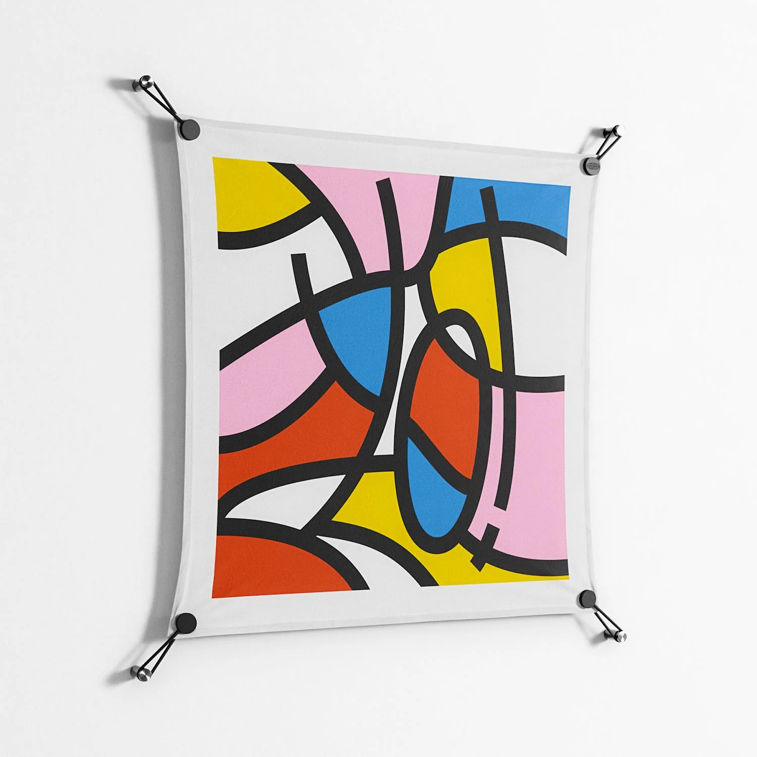 Yo - Work On Wall - Vratislav Pecka - Black - 70 x 70 cm - Image 2