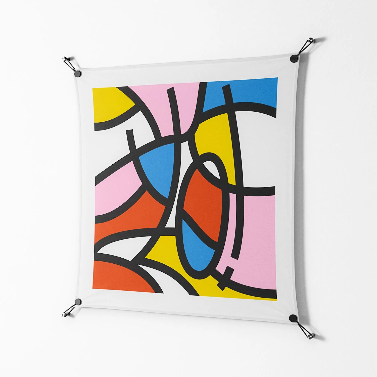 Yo - Work On Wall - Vratislav Pecka - Black - 90 x 90 cm - Image 2