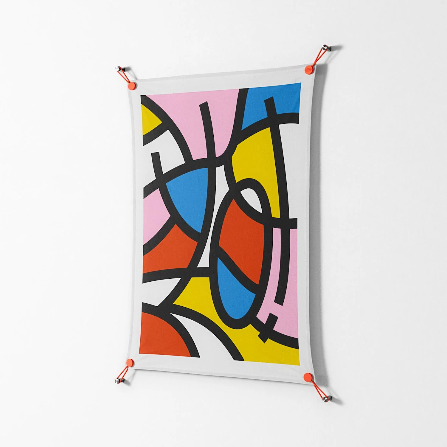 Yo - Work On Wall - Vratislav Pecka - Orange - 70 x 100 cm - Image 2