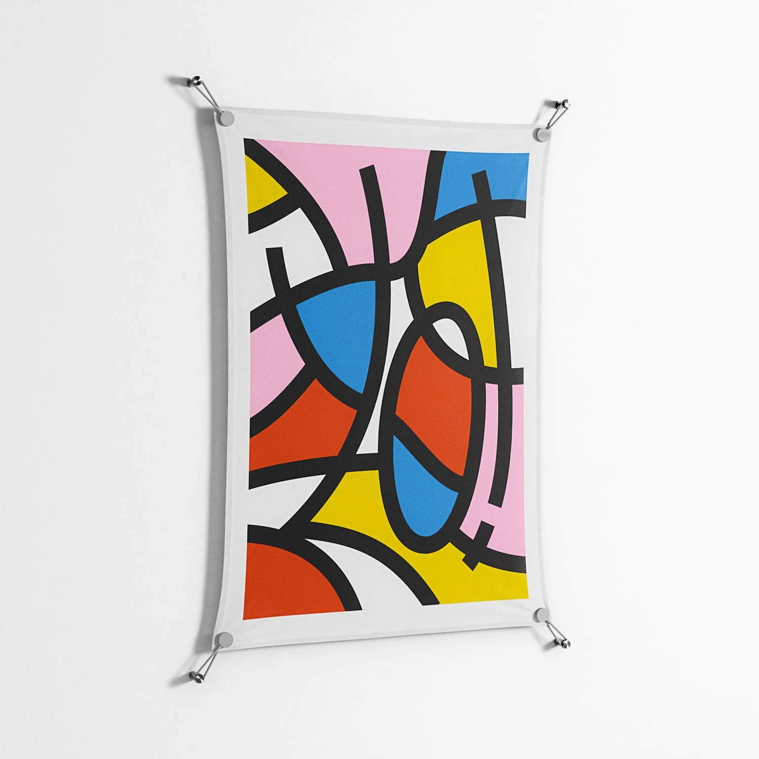 Yo - Work On Wall - Vratislav Pecka - Silver - 70 x 100 cm - Image 2