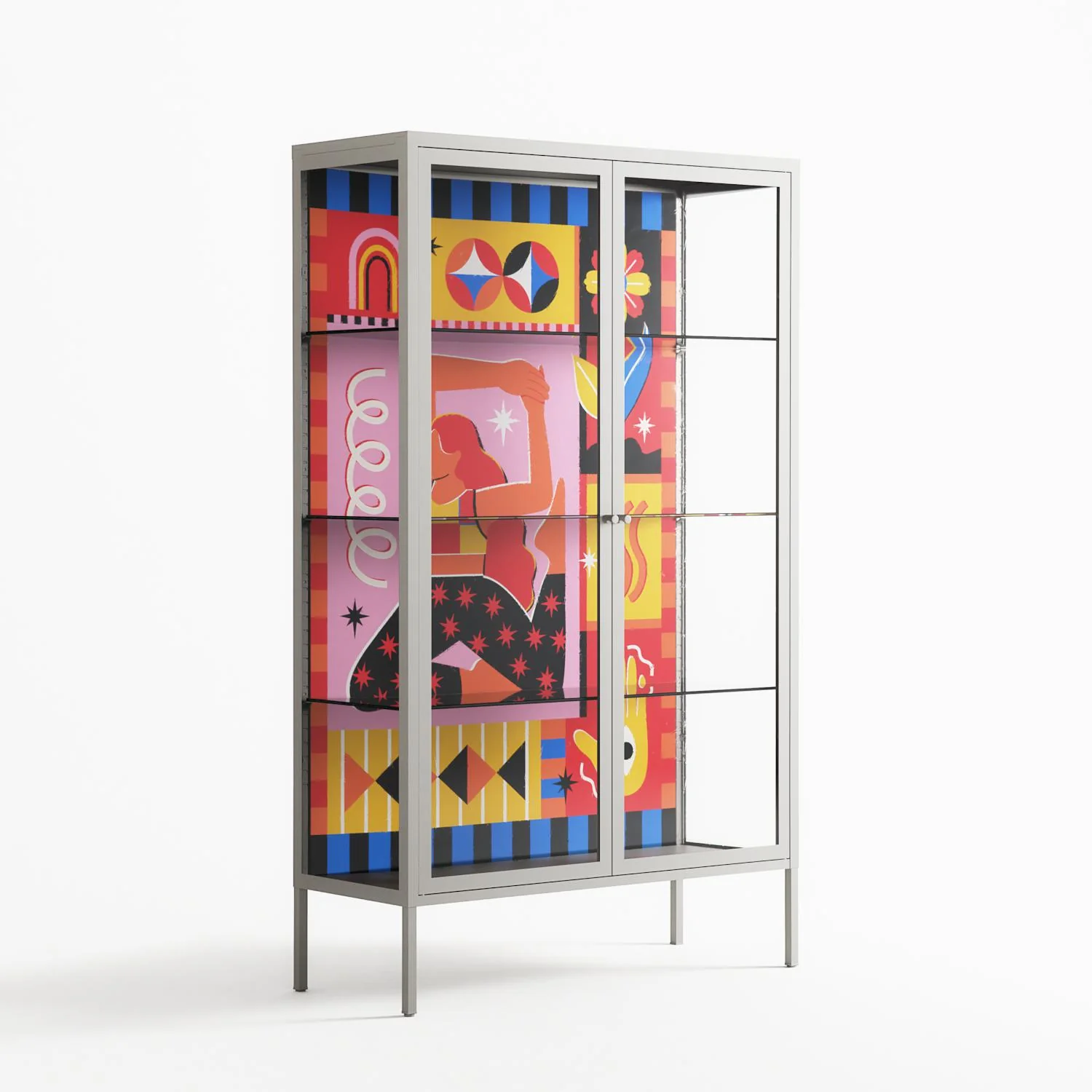 Yoga - Cabinet - Heather Zhou - Chalk - Clear glass - Image 4
